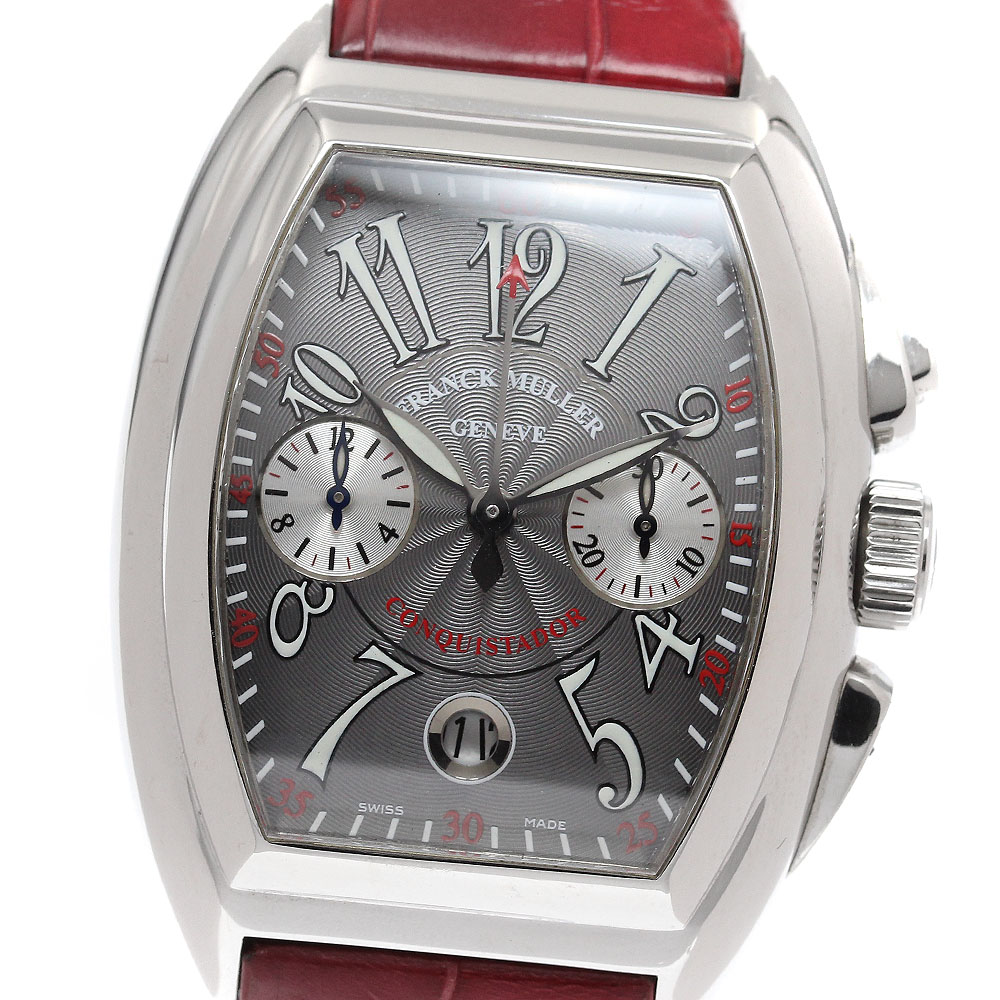 訳あり 簡明直截レギオモンタヌス FRANCK MULLER 8005CC コンキスタドール クロノグラフ 自動小銃一巻き メンズ _849095【中古】