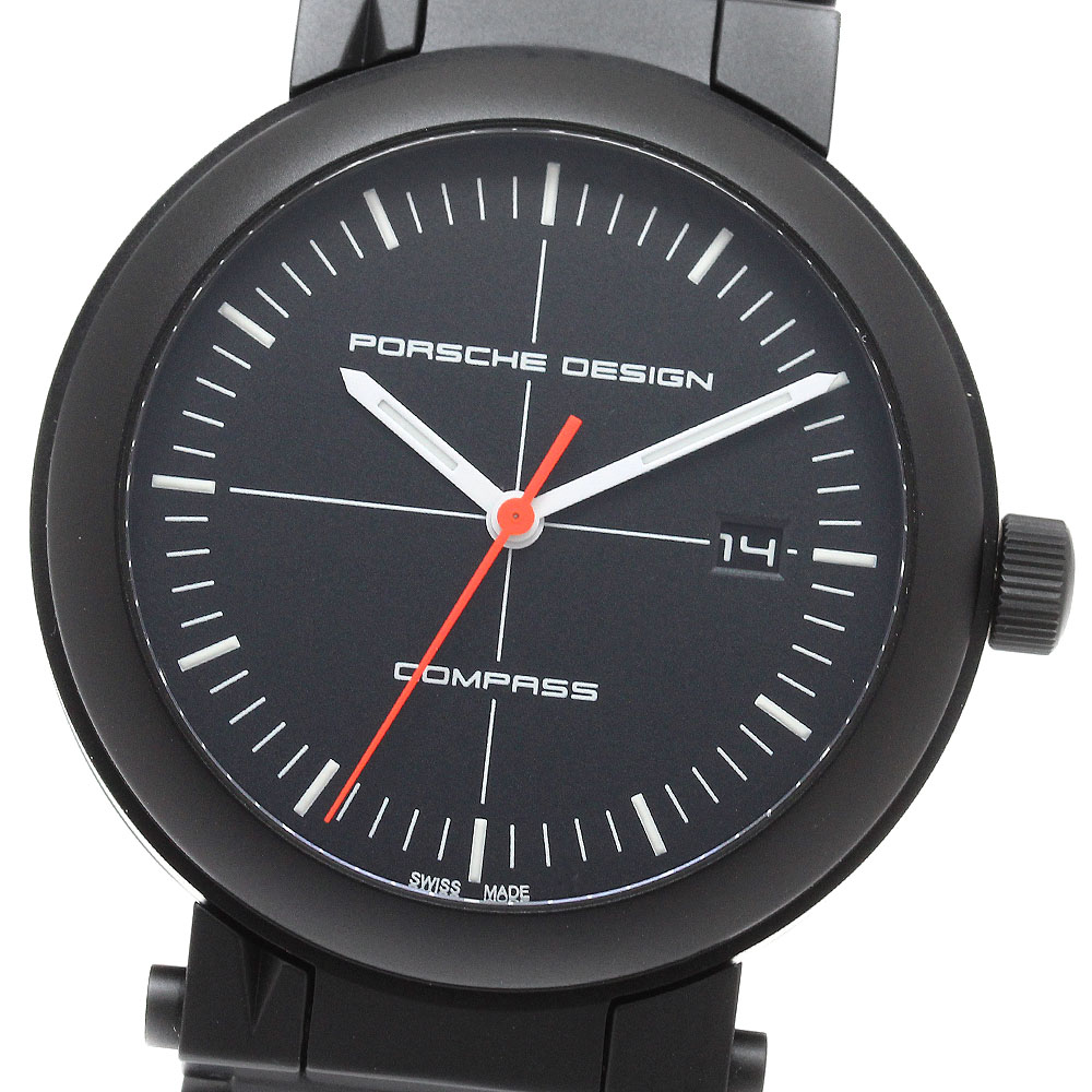 ベルトジャンク ポルシェデザイン Porsche Design Ref.6520.13.41.0270 コンパスウォッチ デイト 自動巻き メンズ 保証書付き_930476【中古】|CLOSER