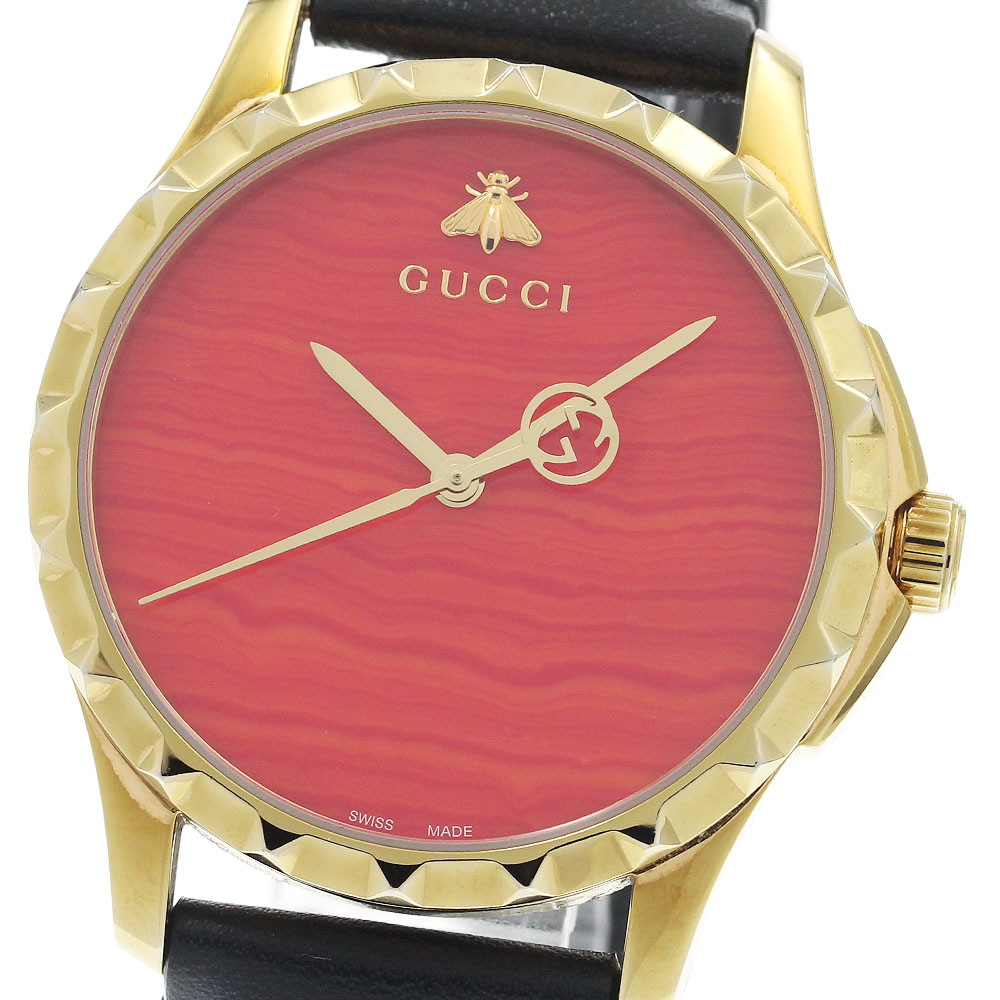 グッチ GUCCI 126.4/YA126464A Gタイムレス クォーツ ボーイズ _942552【中古】
