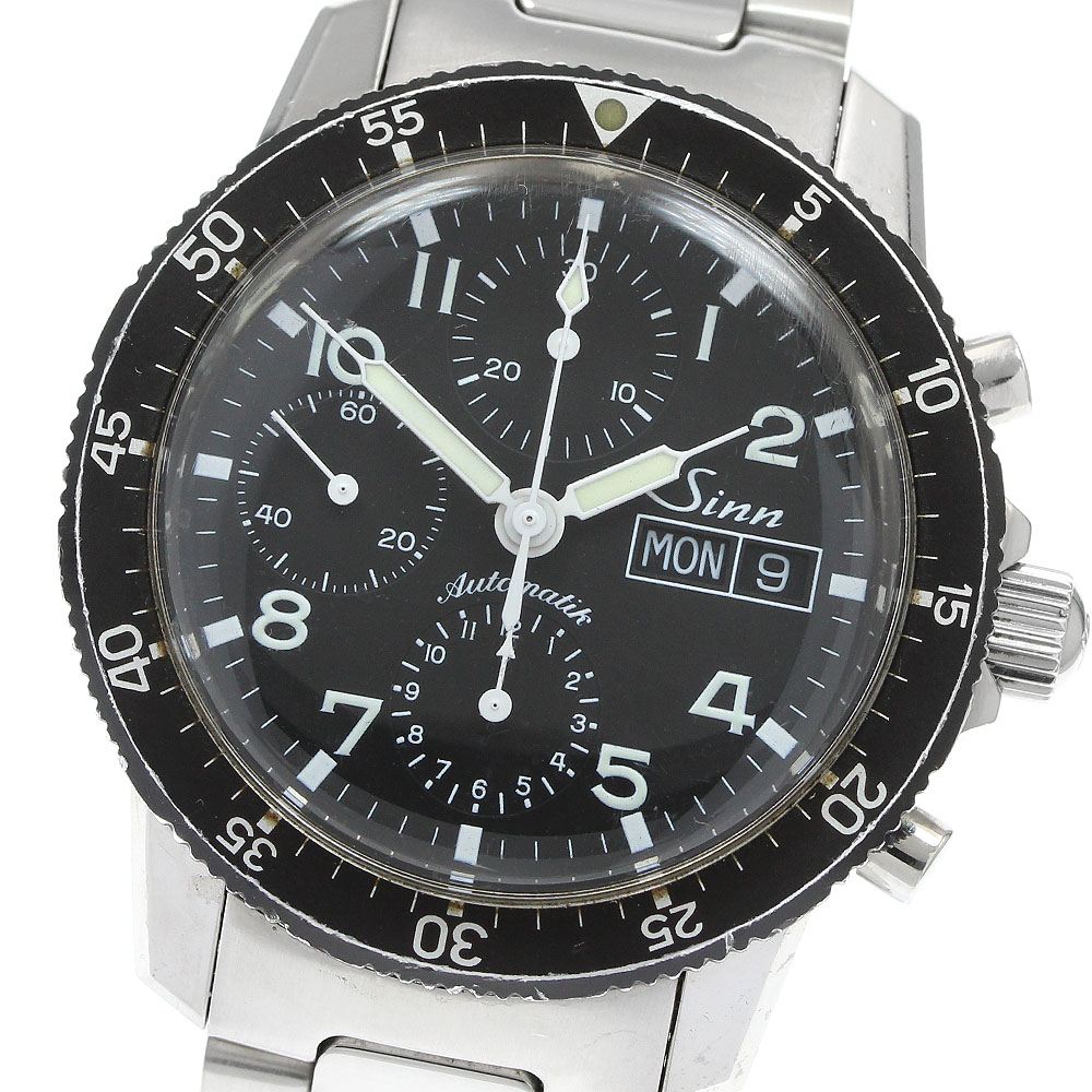 ジン Sinn 103.B.AUTO クロノグラフ デイデイト 自動小銃一巻き メンズ _939222【中古】