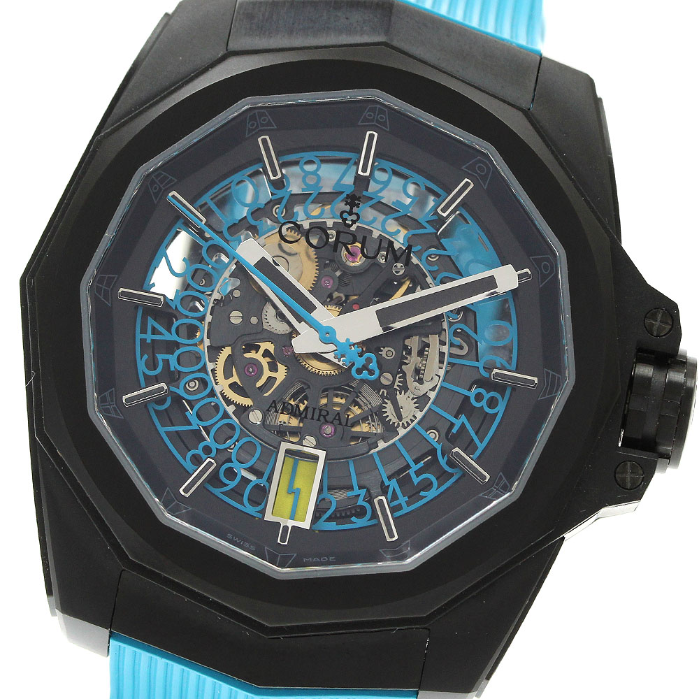 コルム CORUM 082.403.95/371 N010 アドミラル AC-ONE 45 スケレッテ デイト 自動巻き メンズ 良品 _942108【中古】