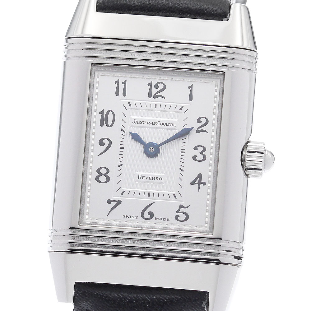 ジャガー・ルクルト JAEGER-LECOULTRE 266.8.44/Q2668450 レベルソ デュエット ダイヤベゼル 手巻き レディース 美品 _942241【中古】