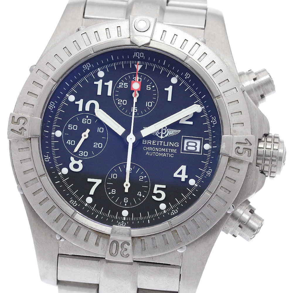 ブライト輪っか BREITLING E13360 クロノアベンジャー デイト クロノグラフ 自動小銃一巻き メンズ _942502【中古】