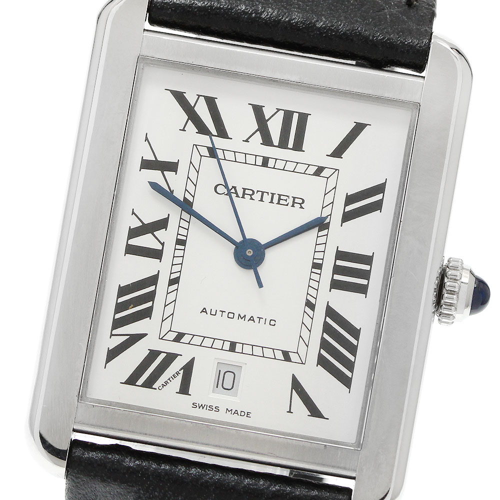 カルティエ CARTIER WSTA0029 タンクソロXL デイト 自動巻き メンズ 保証書付き_942740【中古】