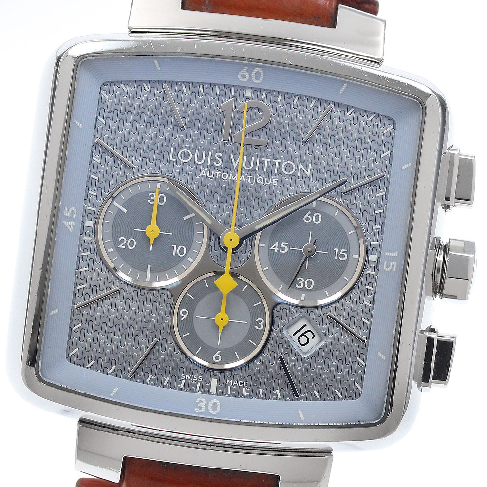 ベルト訳あり ルイ・ヴィトン LOUIS VUITTON Q2121 スピーディ クロノグラフ 自動巻き メンズ 箱・保証書付き_942802【ev10】【中古】|CLOSER