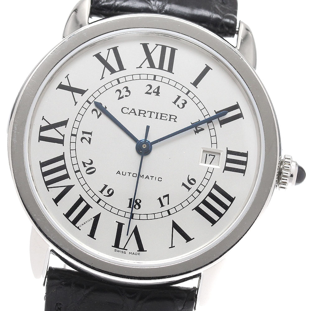 カルティエ CARTIER W6701010 ロンドソロ XL デイト 自動巻き メンズ _849499【中古】