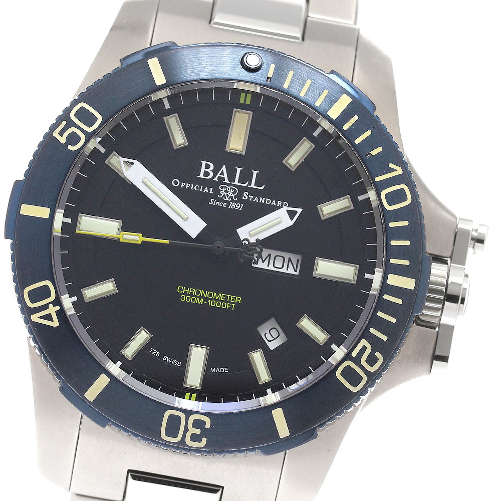 ボールウォッチ BALLWATCH DM2276A-S3CJ-BK エンジニアハイドロカーボン デイデイト 自動巻き メンズ _943091【中古】
