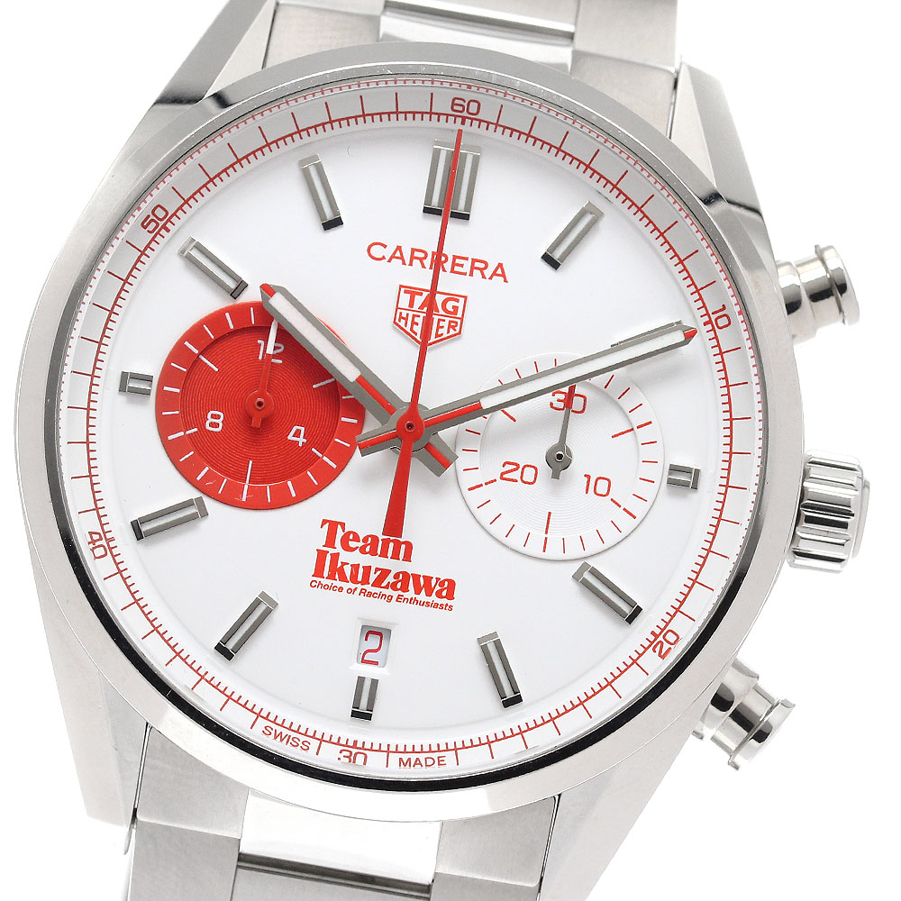 タグホイヤー TAG HEUER CBN201F-0 カレラ チーム イクザワ BY バンフォード デイト クロノグラフ 自動巻き メンズ 良品 _943362【中古】