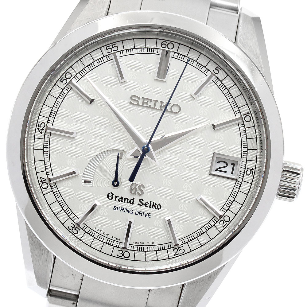 セイコー SEIKO SBGA111/9R65-0BP0 グランドセイコー スプリングドライブ 10周年記念 1500本限定 メンズ 箱・保証書付き_939638【中古】