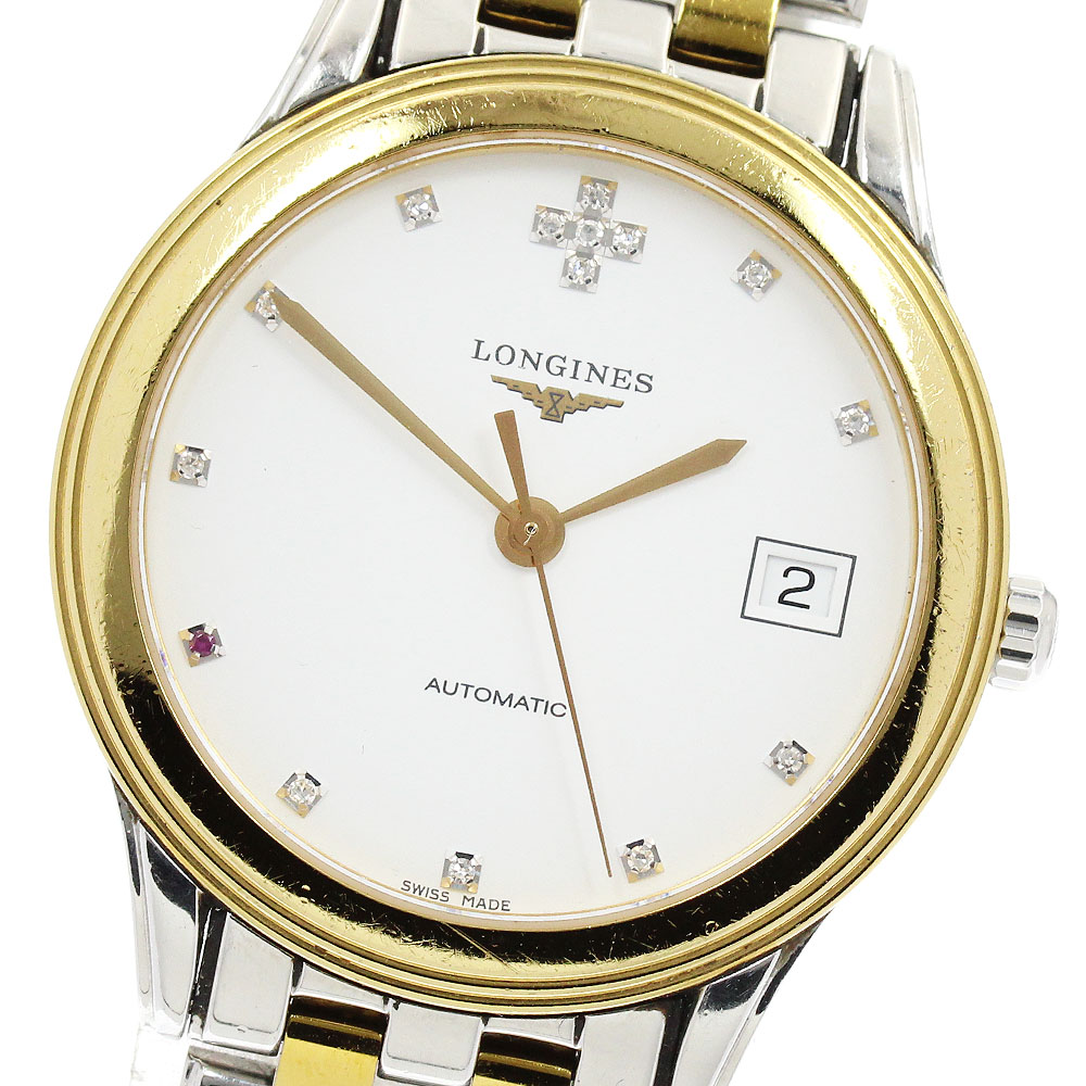 ロンジン LONGINES L4.774.3 フラッグシップ デイト 自動巻き メンズ _942621【中古】