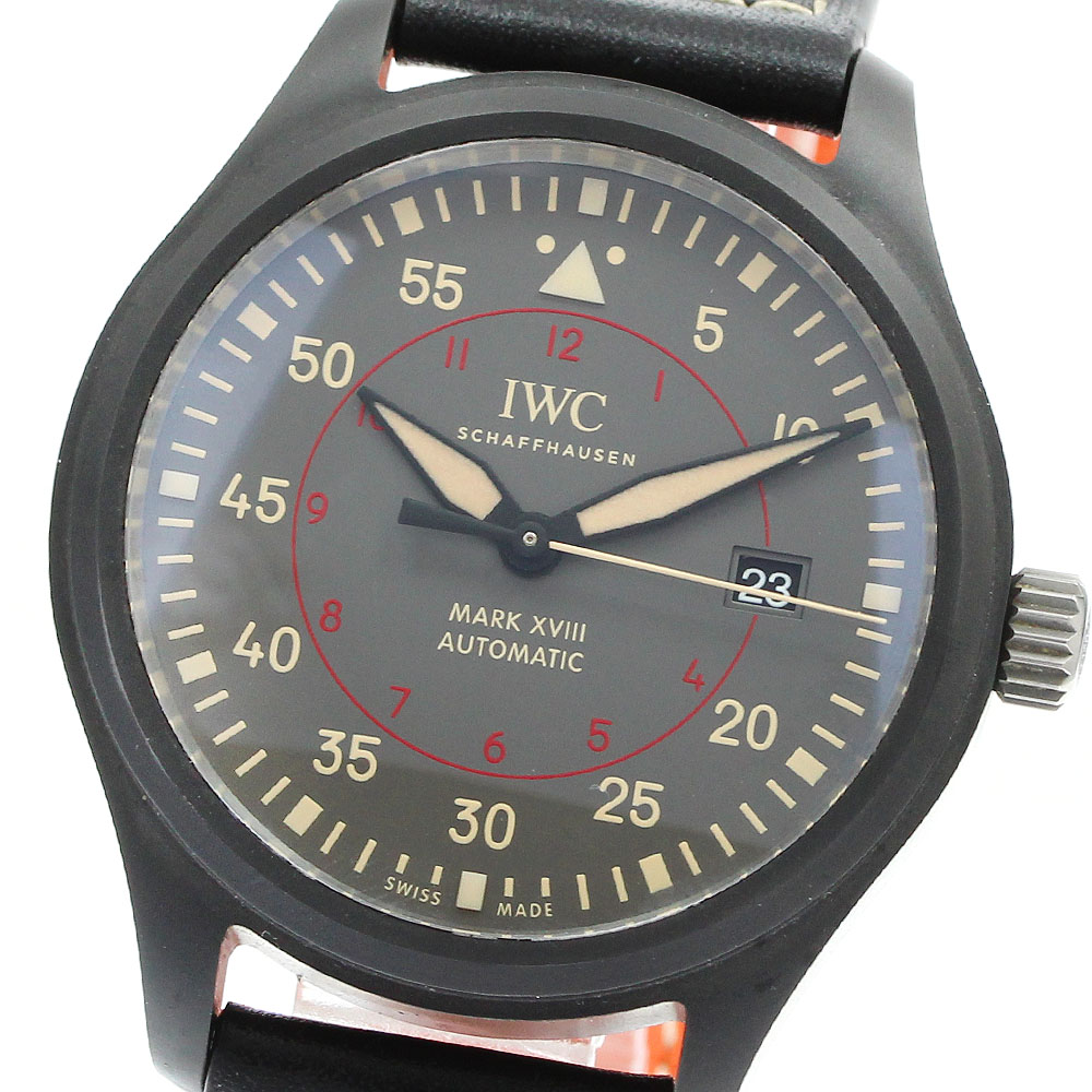 IWC IWC SCHAFFHAUSEN IW324702 パイロットウォッチ マークXV2I トップガン ミラマー デイト 自動巻き メンズ 美品 _943395【中古】