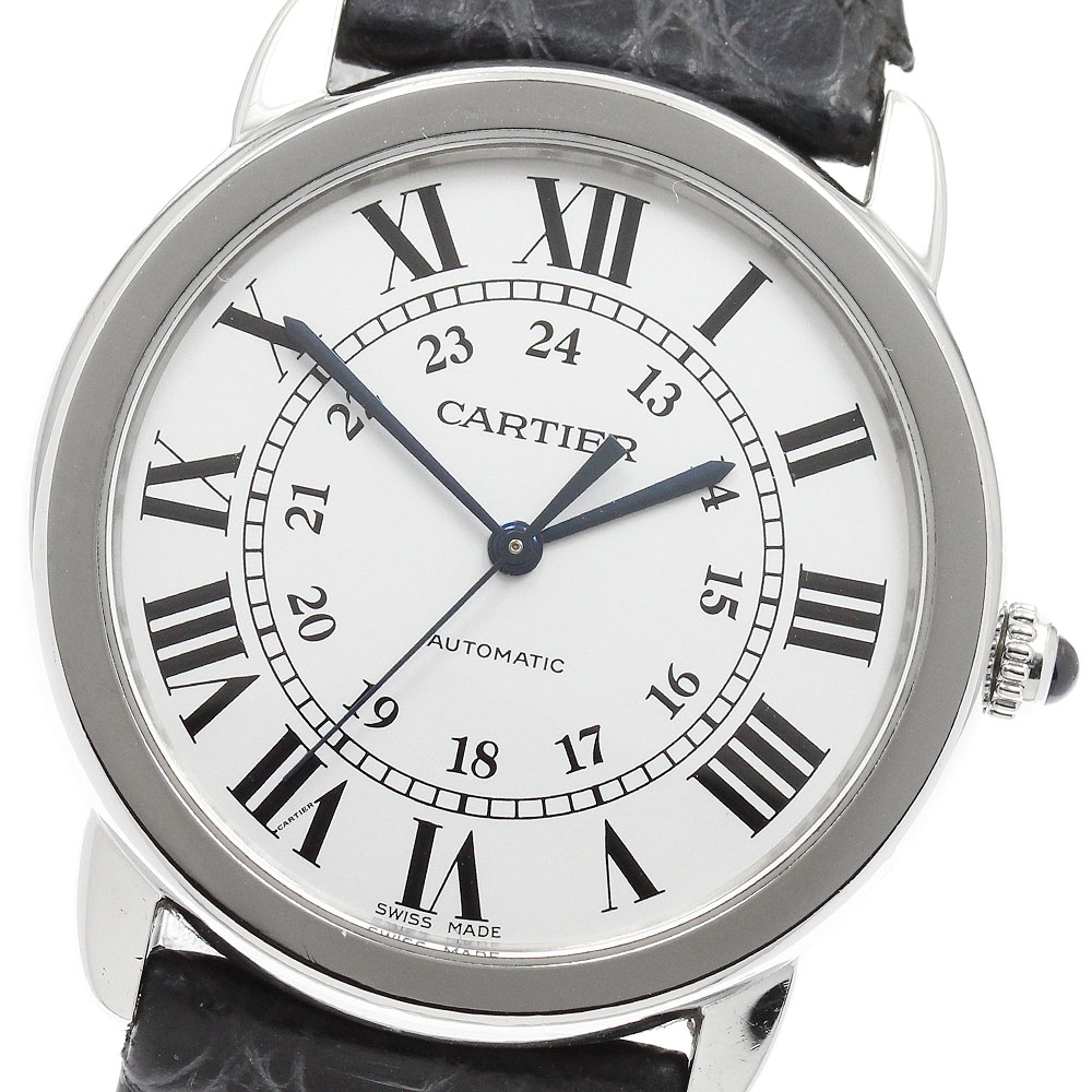 カルティエ CARTIER WSRN0013 ロンドソロ MM 自動小銃一巻き ボーイズ _849597【中古】