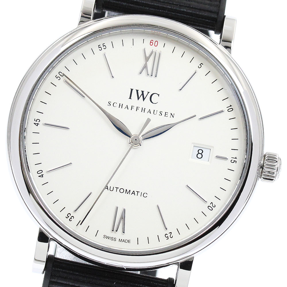 IWC IWC SCHAFFHAUSEN IW356501 ポートフィノ デイト 自動小銃一巻き メンズ 美品 _942500【中古】