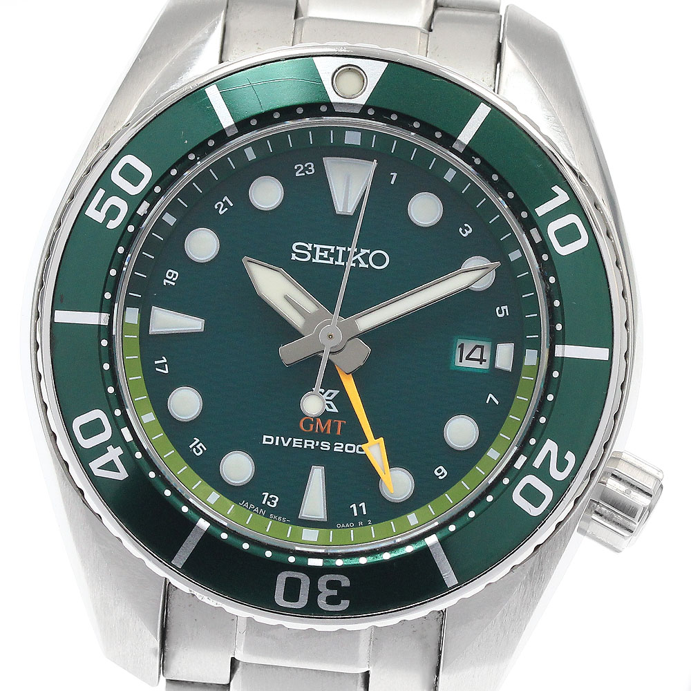 セイコー SEIKO SBPK001/5K65-0AA0 プロスペックス ダイバー GMT ソーラー メンズ 箱・保証書付き_943085【ev10】【中古】｜CLOSER