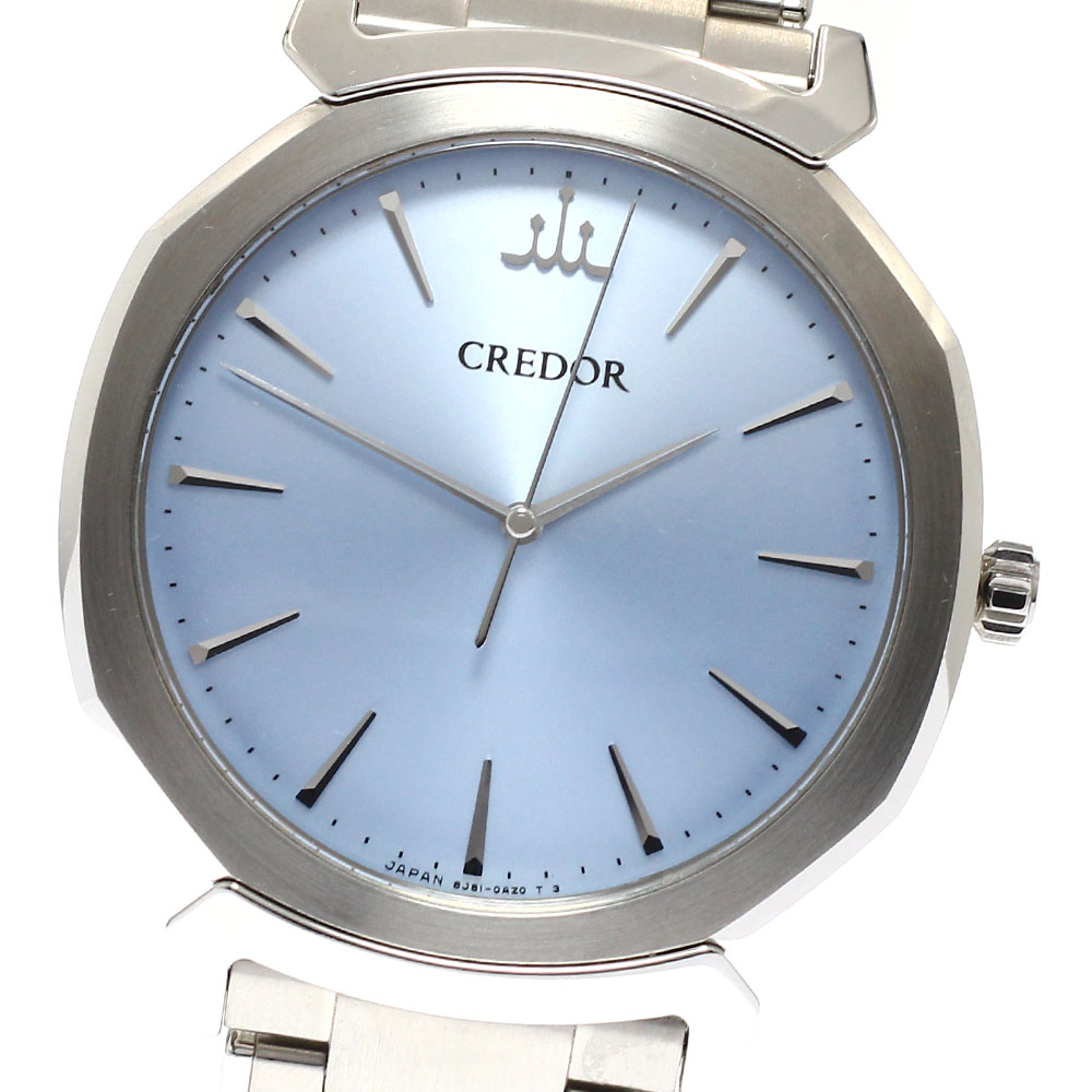 セイコー SEIKO GCAR063/8J81-0AS0 クレドール リネアルクス クォーツ メンズ 良品 箱付き_943238【ev10】【中古】｜CLOSER