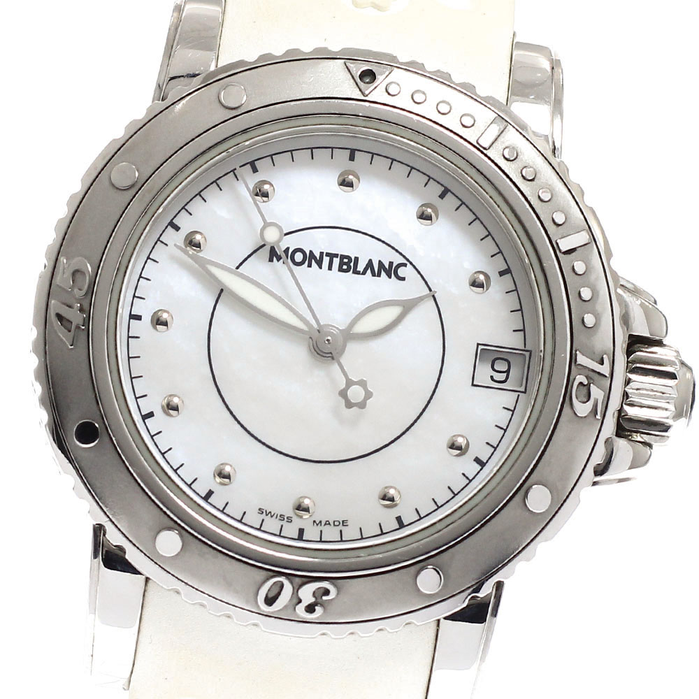 モンブラン MONTBLANC 7036 マイスターシュティック デイト 石英 ボーイズ _942630【中古】