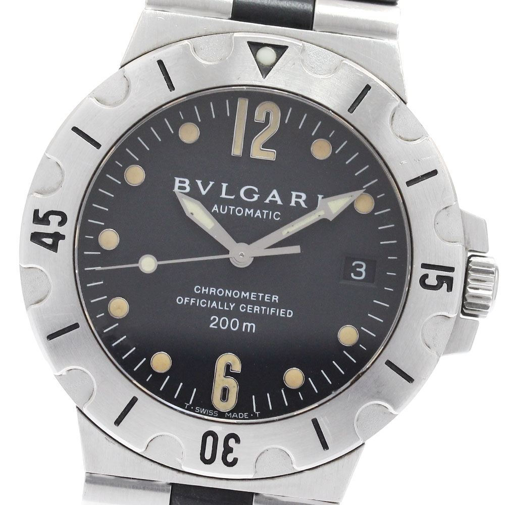 ベルト訳あり ブルガリ BVLGARI SD38S ディアゴノ スクーバ デイト 自動巻き メンズ _943542【中古】 60,379円