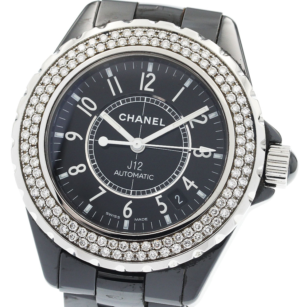 シャネル CHANEL H0950 J12 黒セラミック ダイヤベゼル 自動巻き メンズ _941825【中古】 246,510円