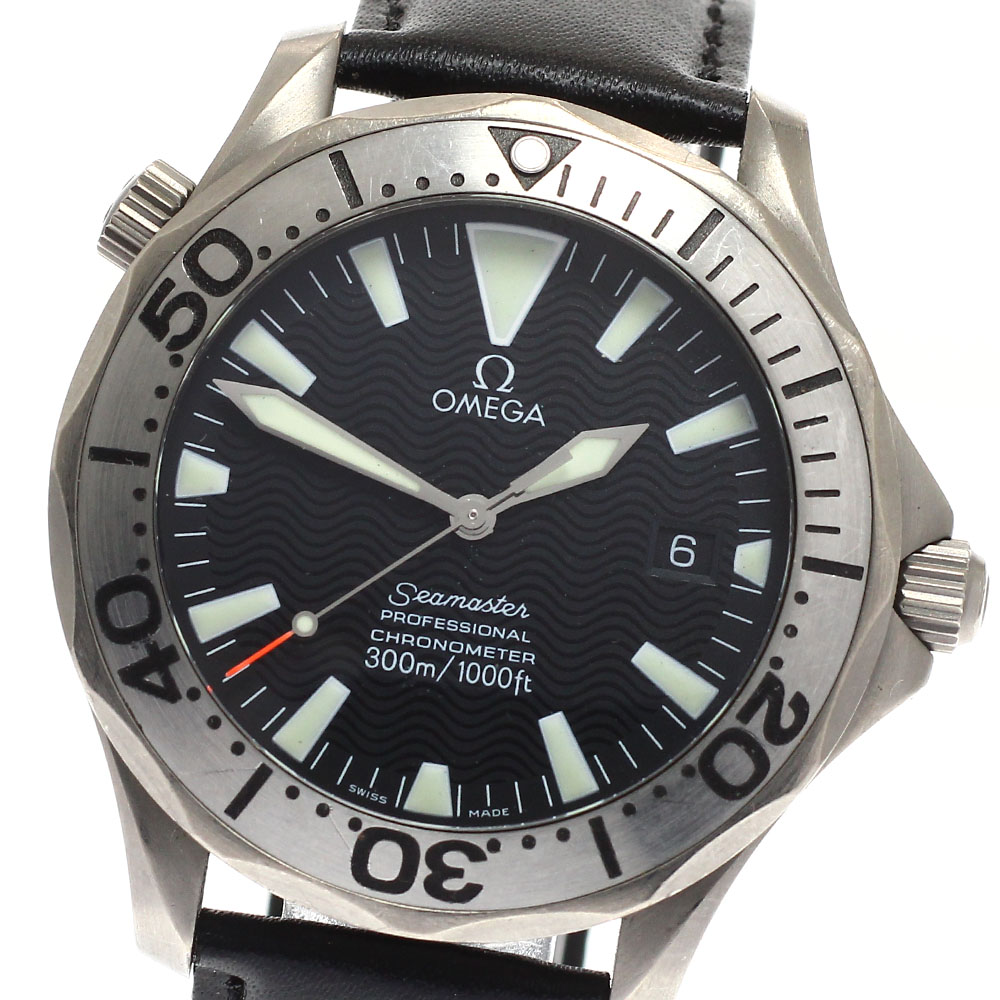 ゼロ OMEGA 2231.50 シーマスター300 デイト 自動小銃一巻き メンズ _944149【中古】