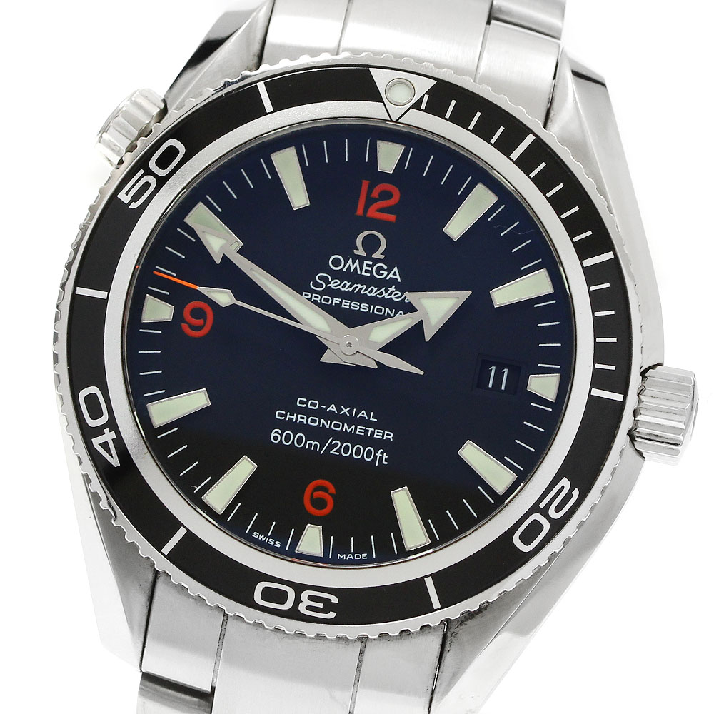 オメガ OMEGA 2201.51 シーマスター600 プラネットオーシャン デイト コーアクシャル 自動巻き メンズ 保証書付き_896159【中古】