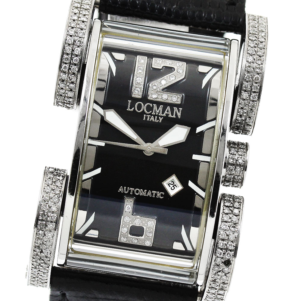 訳あり ロックマン LOCMAN 501 ラテンラバー デイト ダイヤ 自動巻き メンズ _942651【中古】