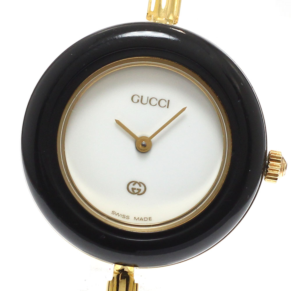 グッチ GUCCI 11/12 チェンジベゼル クォーツ レディース 内箱付き_943268【中古】