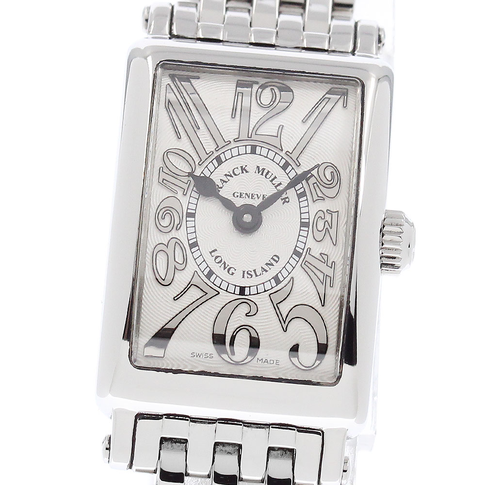 フランクミュラー FRANCK MULLER 802QZRELAC ロングアイランド プティ レリーフ クォーツ レディース 美品 箱・保証書付き_943380【中古】