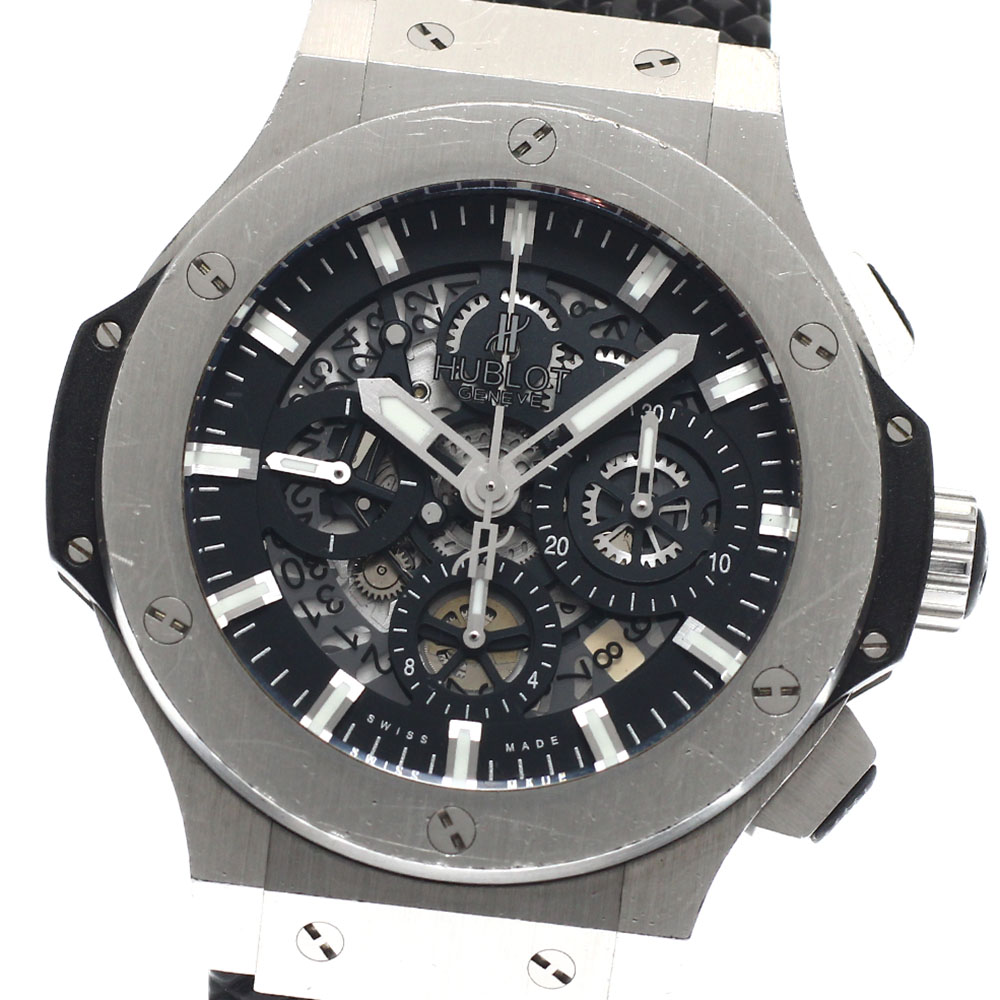 訳あり ウブロ HUBLOT 311.SX.1170.GR ビッグバン アエロバン クロノグラフ 自動巻き メンズ 保証書付き_870812【中古】
