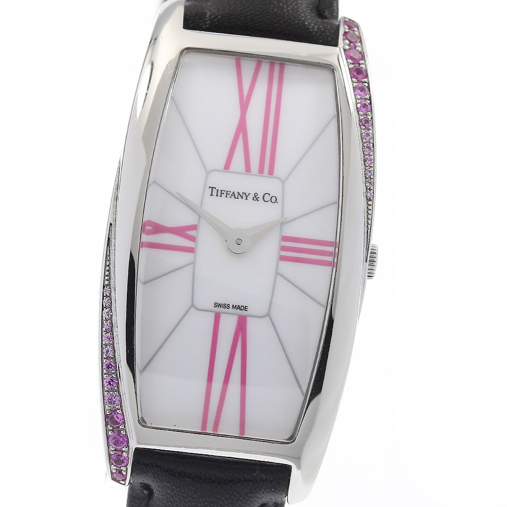 ティファニー TIFFANY&Co. Z6401.10.10I29A48I ジェメア ピンクサファイアベゼル クォーツ レディース _939480【中古】｜CLOSER