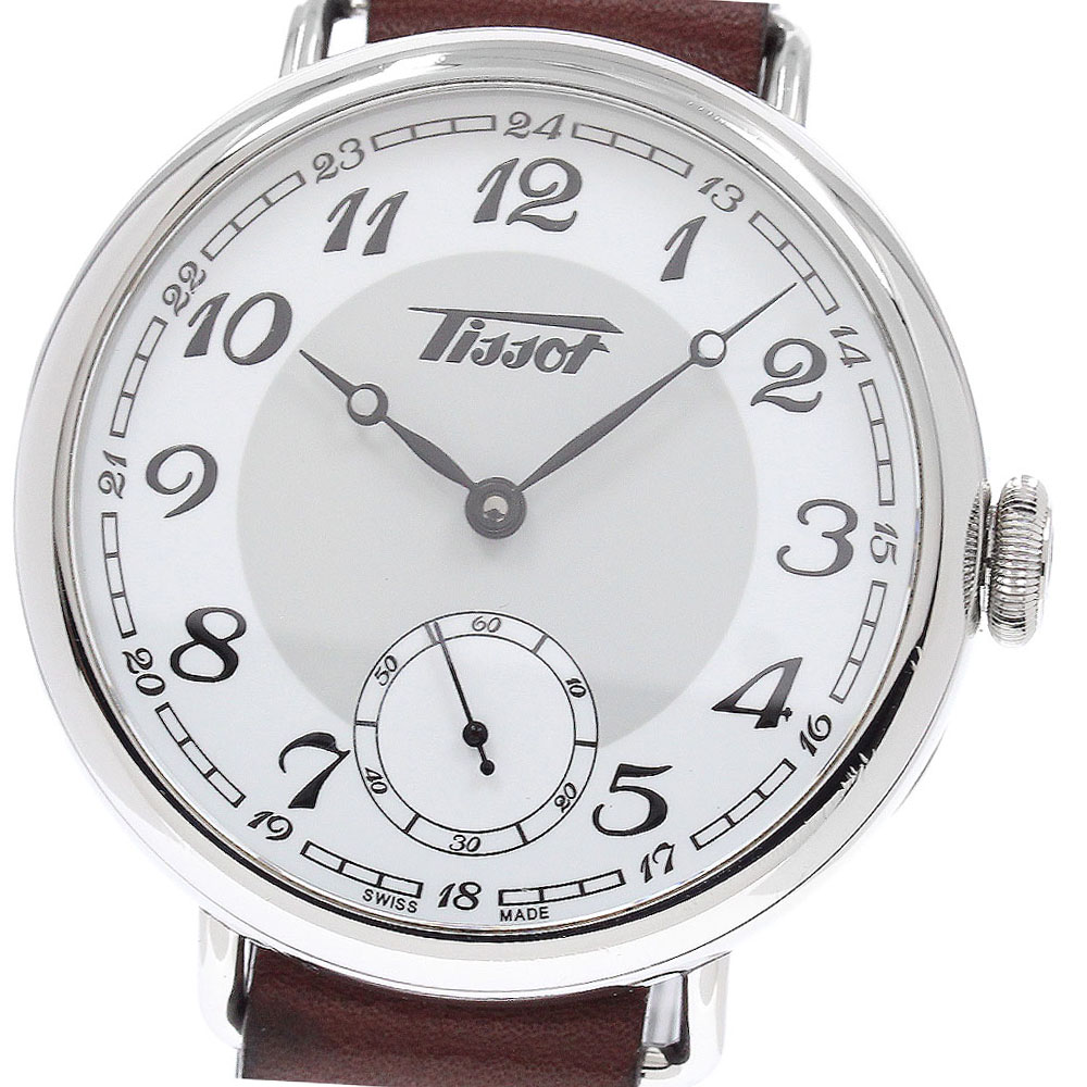 ベルト訳あり ティソ TISSOT T104405A ヘリテージ 1936 メカニカル スモールセコンド 手巻き メンズ _943118【中古】
