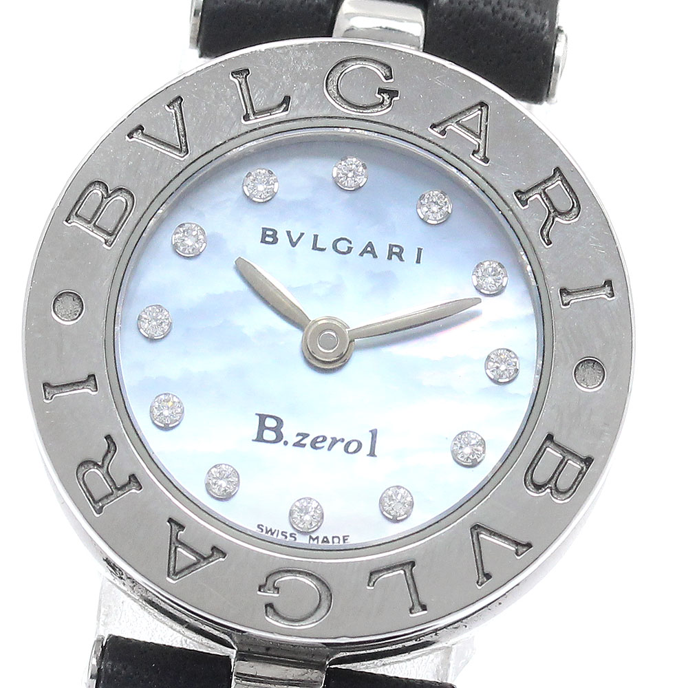 ブルガリ BVLGARI BZ22S B-zero1 12Pダイヤ ブルーシェル文字盤 クォーツ レディース _885210【中古】｜CLOSER