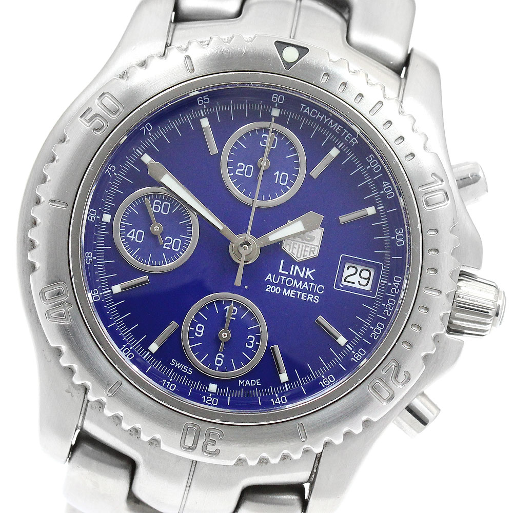 タグホイヤー TAG HEUER CT2110 リンク デイト クロノグラフ 自動巻き メンズ _936326【中古】 62,194円
