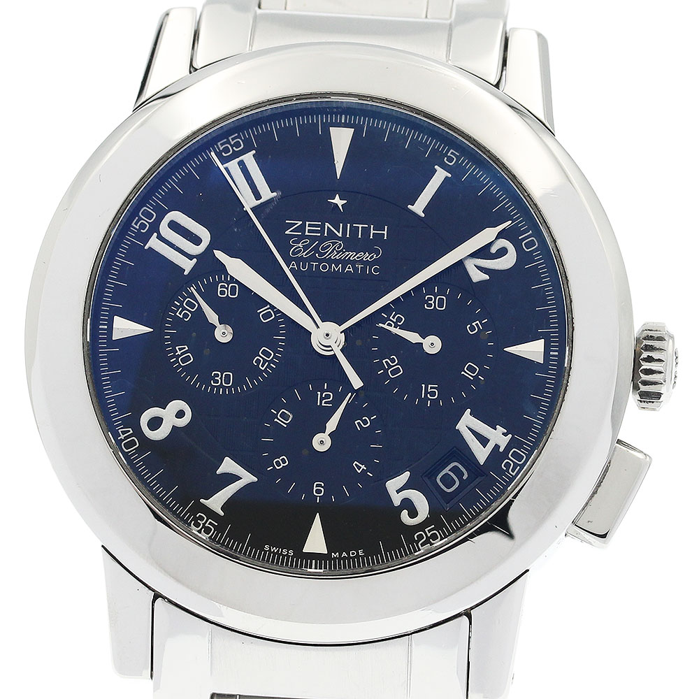 訳あり ゼニス ZENITH 01/02.0451.400 ポートロワイヤル エルプリメロ クロノグラフ 自動小銃一巻き メンズ _941949【中古】