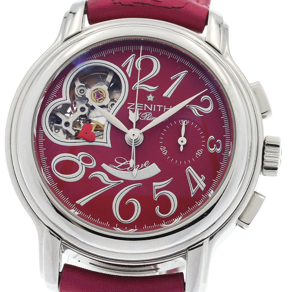 ゼニス ZENITH 03.1230.4021 エルプリメロ オープンハート クロノグラフ 自動巻き レディース _943945【中古】