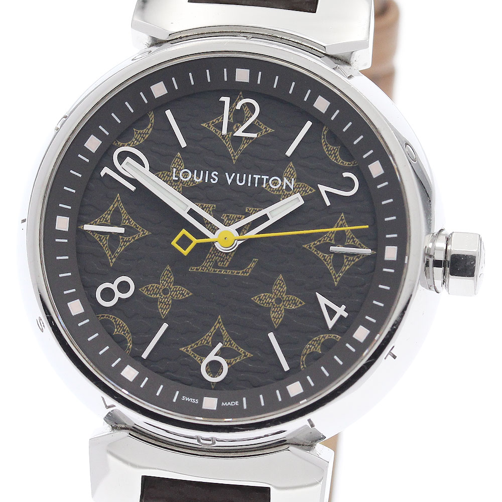 ルイ・ヴィトン LOUIS VUITTON QA071 タンブールMM モノグラム 34 クォーツ レディース _943955【中古】｜CLOSER