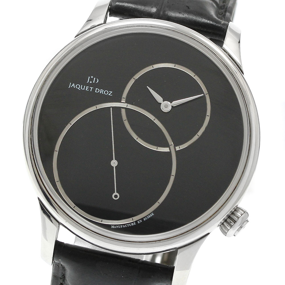 ジャケドロー JAQUET DROZ J006030270 グランセコンド オフセンターオニキス 自動巻き メンズ _942608【中古】