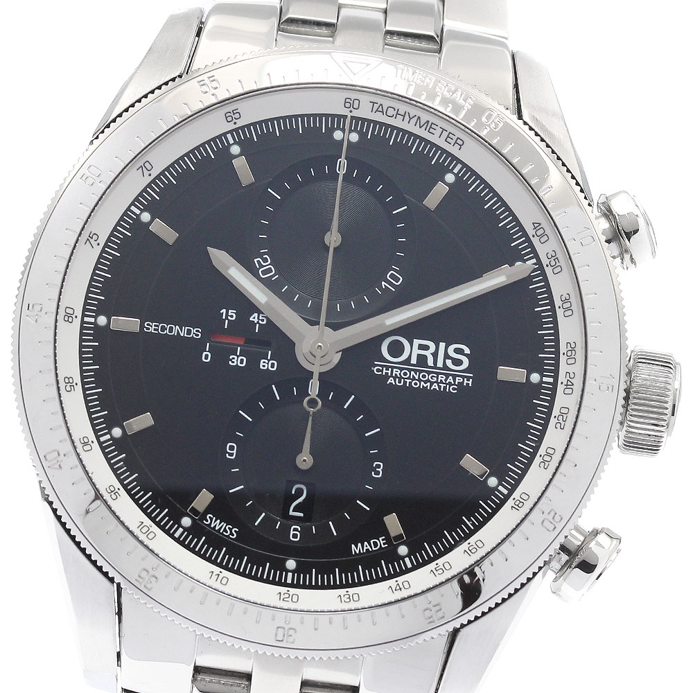 オリス ORIS 01 674 7661 4174-07 8 22 85 アーティックス GT クロノグラフ 自動小銃一巻き メンズ 良品 御墨付き付き添い人_941927【中古】