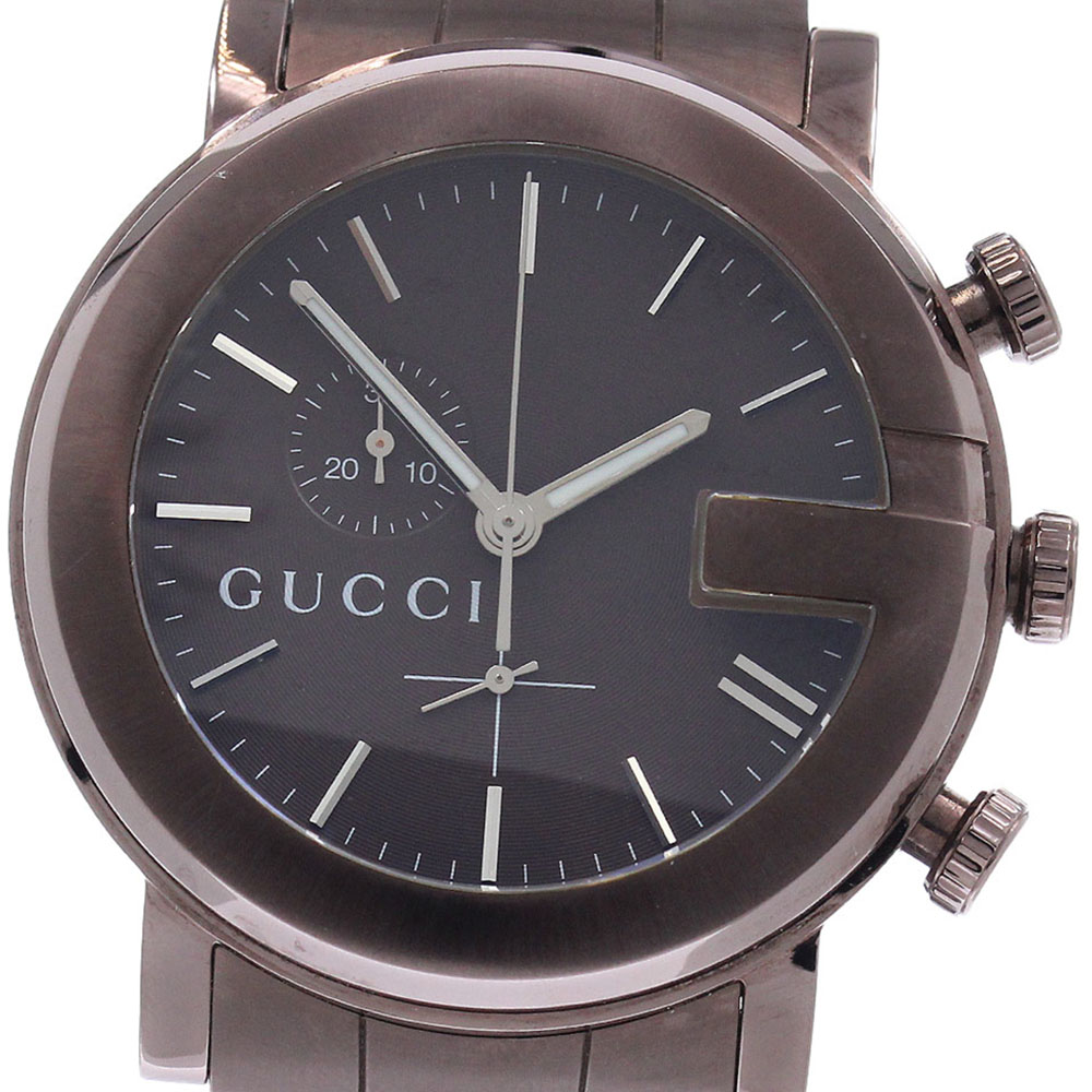 グッチ GUCCI 101M/YA101341 Gクロノ クロノグラフ クォーツ メンズ 良品 _945072【中古】