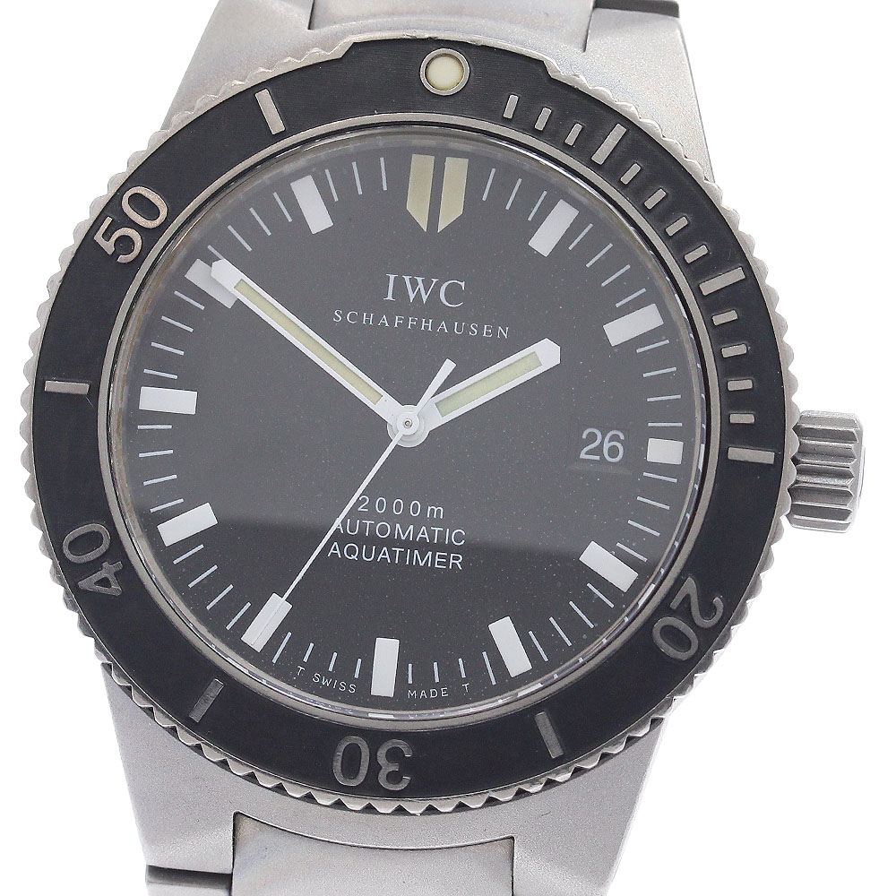 IWC SCHAFFHAUSEN IW353601 GST アクアタイマー デイト 自動巻き メンズ 保証書付き_939753【中古】