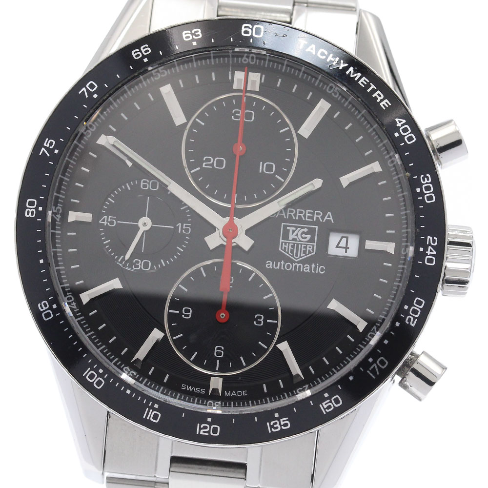 タグホイヤー TAG HEUER CV2014-2 カレラ クロノグラフ デイト 自動巻き メンズ _941123【中古】