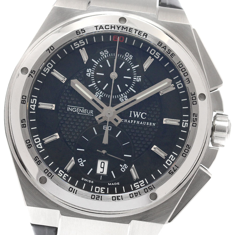 IWC IWC SCHAFFHAUSEN IW378406 ビッグインヂュニア クロノグラフ 自動巻き メンズ 良品 保証書付き_943006【中古】