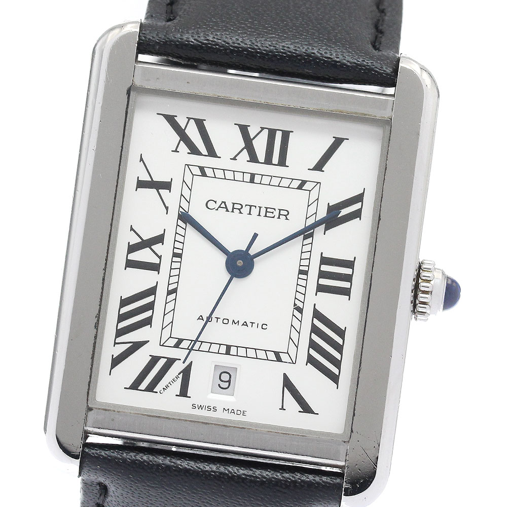 カルティエ CARTIER WSTA0029 タンクソロXL デイト 自動巻き メンズ _943400【中古】