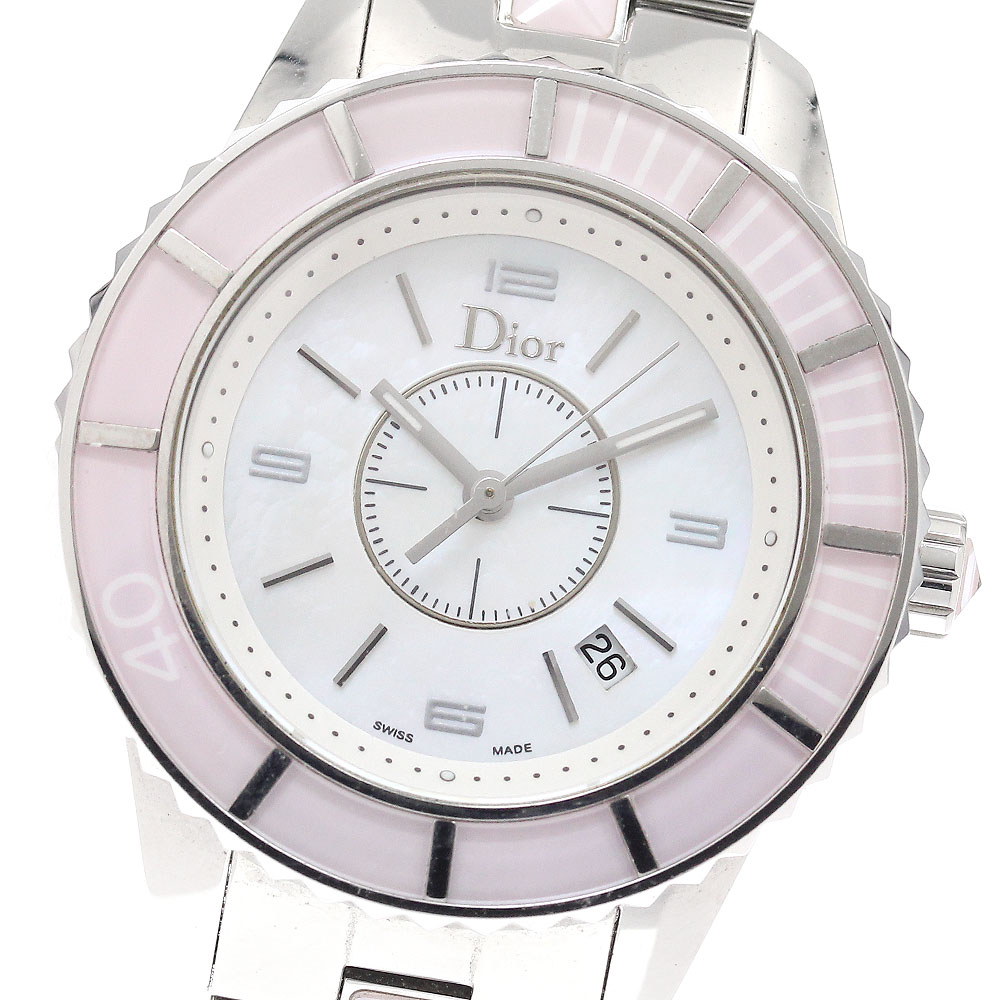 クリスチャンディオール Christian Dior CD112111 クリスタル ダイヤ クォーツ レディース 良品 _860900【ev15】 楽天市場】クリスチャンディオール Christian Dior CD112111
