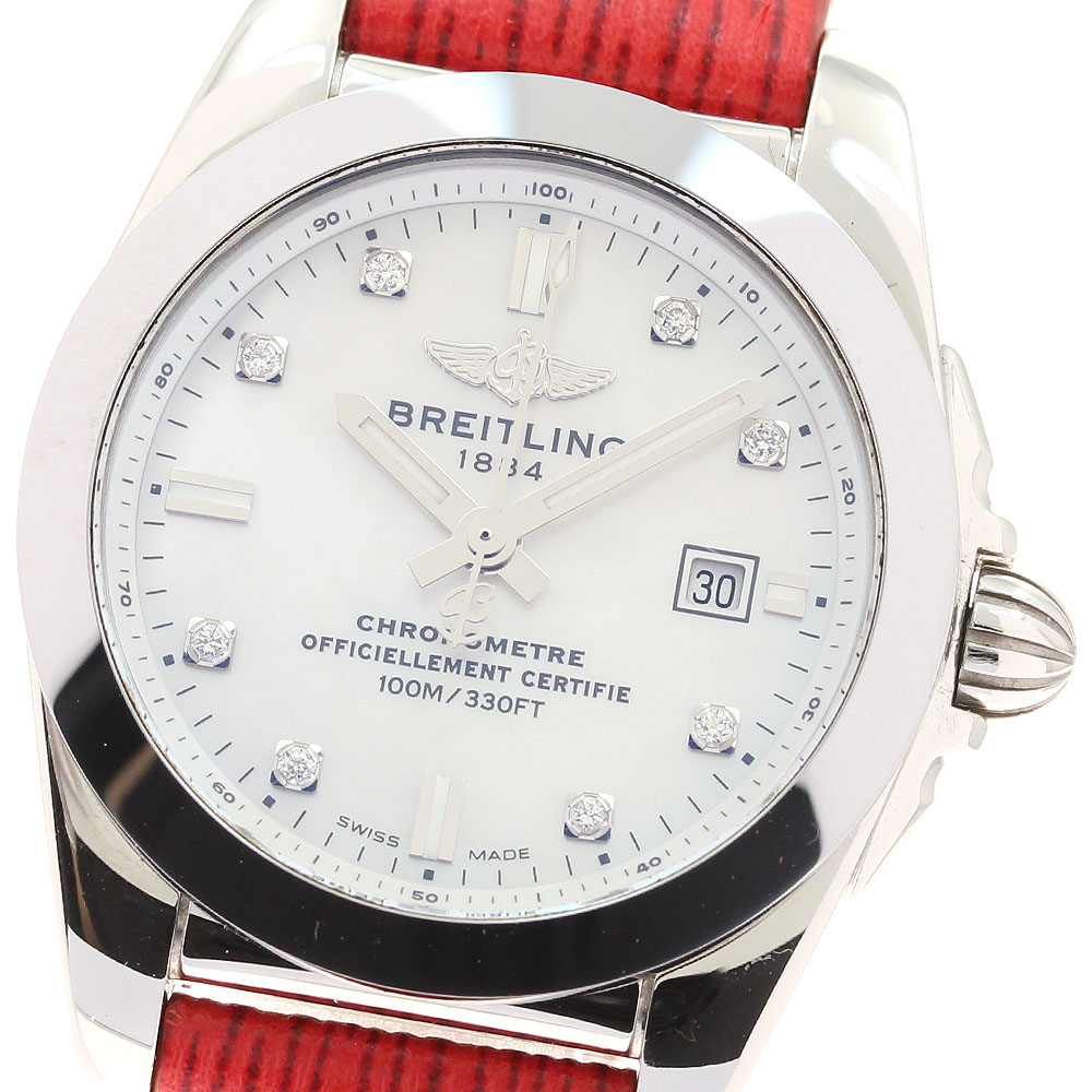 ブライトリング BREITLING W72348 ギャラクティック 29 スリークT 8Pダイヤ クォーツ レディース 箱・保証書付き_944449【中古】 137,390円