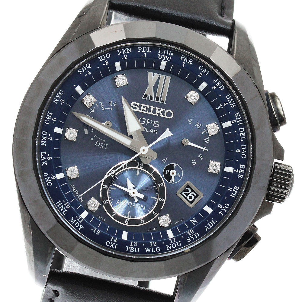 セイコー SEIKO SBXB081/8X53-0AN0-2 アストロン 限定500本 9Pダイヤ ソーラー電波 メンズ _945400【中古】