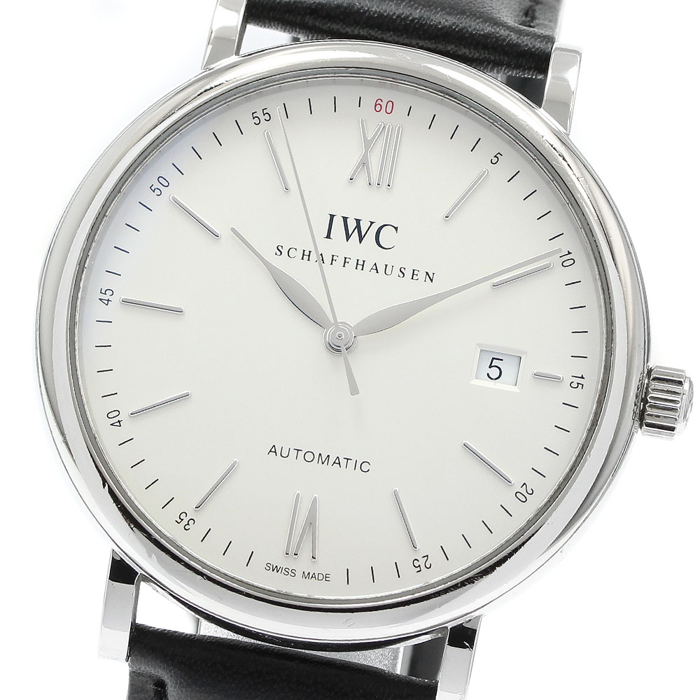 IWC IWC SCHAFFHAUSEN IW356501 ポートフィノ デイト 自動小銃一巻き メンズ _942055【中古】