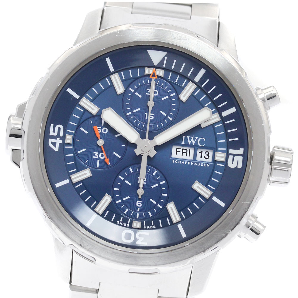 IWC IWC SCHAFFHAUSEN IW376805 アクアタイマー エクスペディション・ジャック\u003dイヴ・クスト自動巻き メンズ 保証書付き_942206【中古】