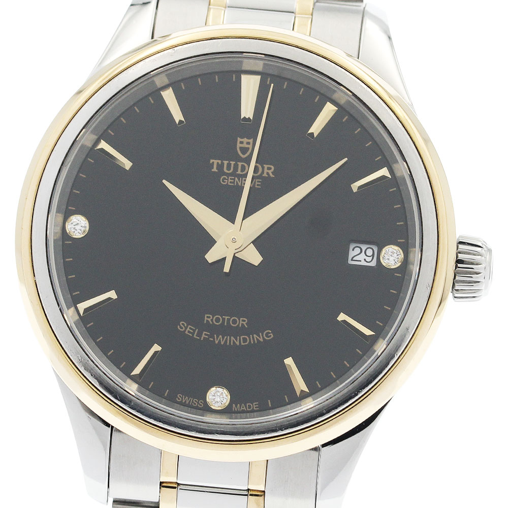 チュードル TUDOR 12303 表現スタイル デイト 3P金剛石 自動小銃一巻き ボーイズ お墨付き付き添い人_940366【中古】