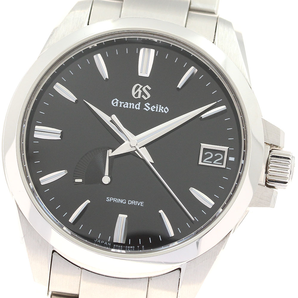 セイコー SEIKO SBGA227/9R65-0AG1 グランドセイコー パワーリザーブ デイト スプリングドライブ メンズ 箱付き_945093【中古】