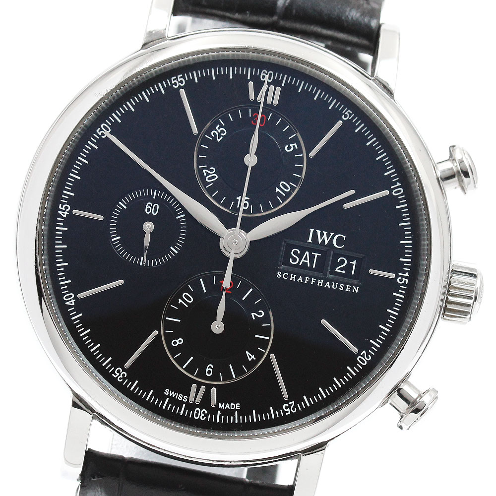 IWC IWC SCHAFFHAUSEN IW391008 ポートフィノ デイデイト クロノグラフ 自動巻き メンズ 保証書付き_944483【中古】｜CLOSER 235,400円